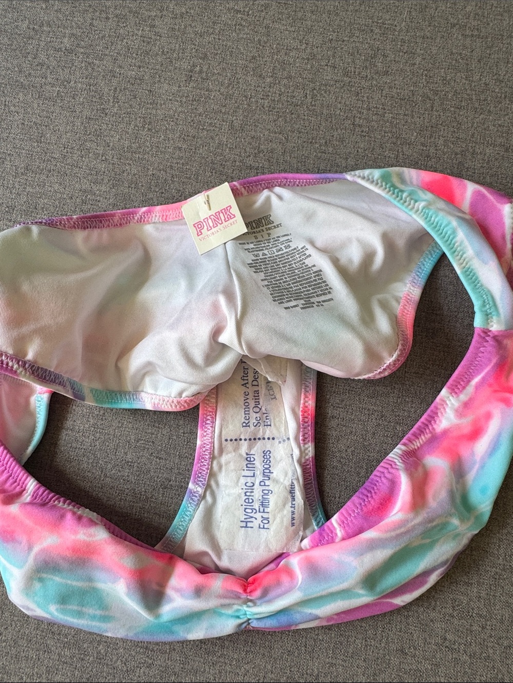 PINK Victoria's Secret Multicolor Tie-Dye Bikini Bottoms - Picture 3 of 3